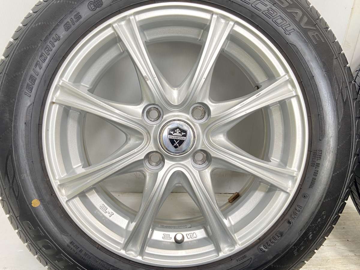 ダンロップ エナセーブ EC204 165/70R14 / ESTROSA 5.5J+38 100-4穴 4