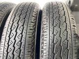 ブリヂストン V600 155/80R14 88/86N LT /トヨタ純正  5.0J+ 100-4穴 4本