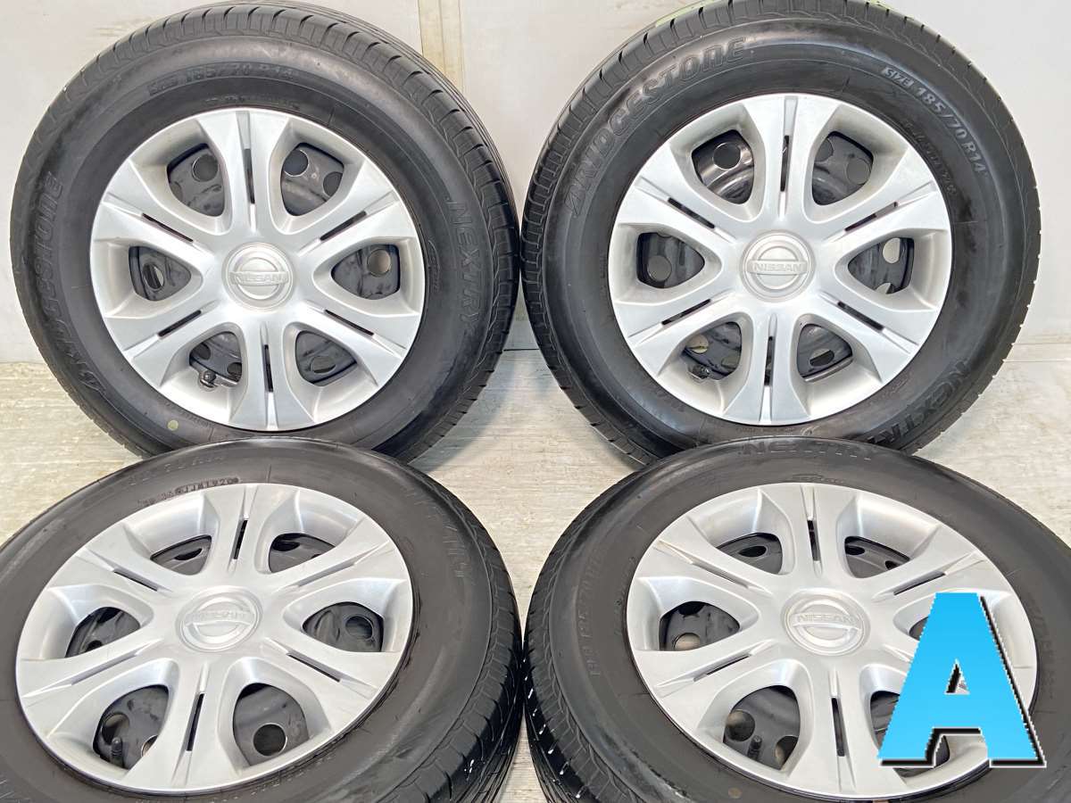 ブリヂストン ネクストリー 185/70R14 /日産純正 5.5J+ 100-4穴 4本 – タイヤ・ホイールカンパニー