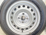 ブリヂストン V600 155/80R14 88/86N LT /トヨタ純正  5.0J+ 100-4穴 4本