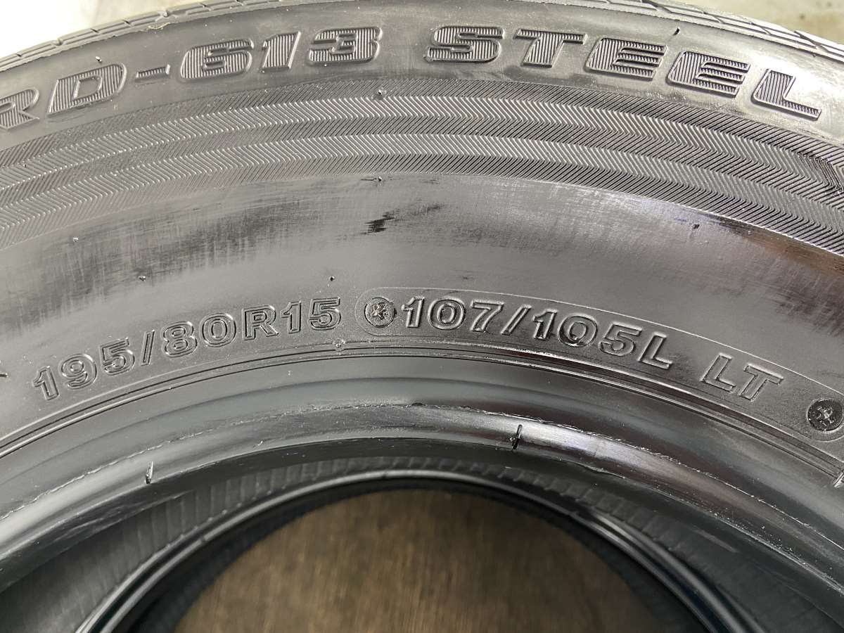 ブリヂストン エコピア RD-613STEEL 195/80R15 107/105 L LT 2本 – タイヤ・ホイールカンパニー