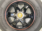 ブリヂストン V600 195/80R15 107/105L LT /　 キーラー 6.0J+33 139.7-6穴 4本