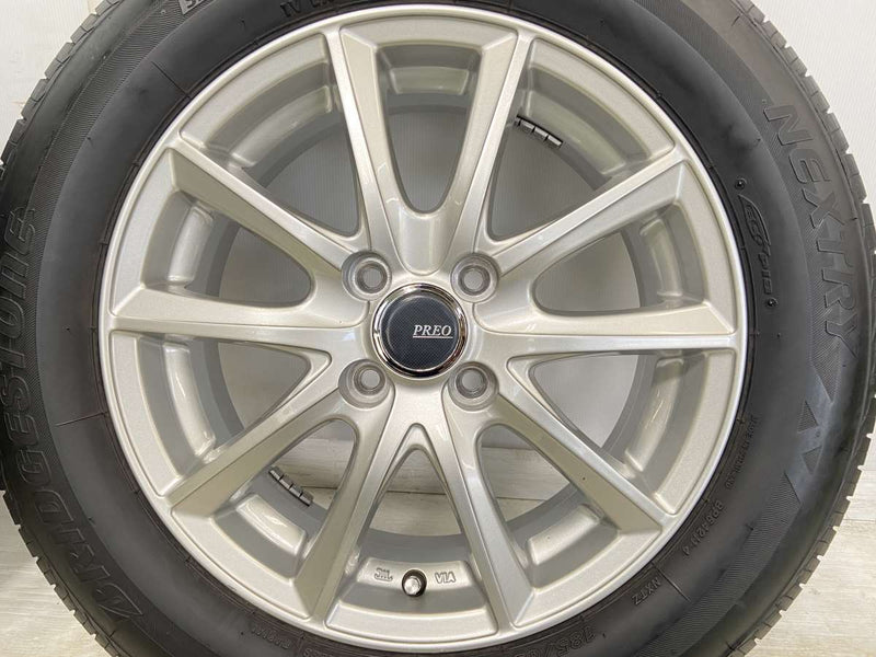 ブリヂストン ネクストリー 185/65R15 / PREO 5.5J+42 100-4穴 4本