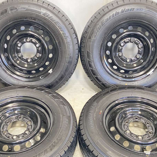 ヨコハマ ブルーアース VAN RY55 195/80R15 107/105N LT /トヨタ純正 6.0J+ 139.7-6穴 4本