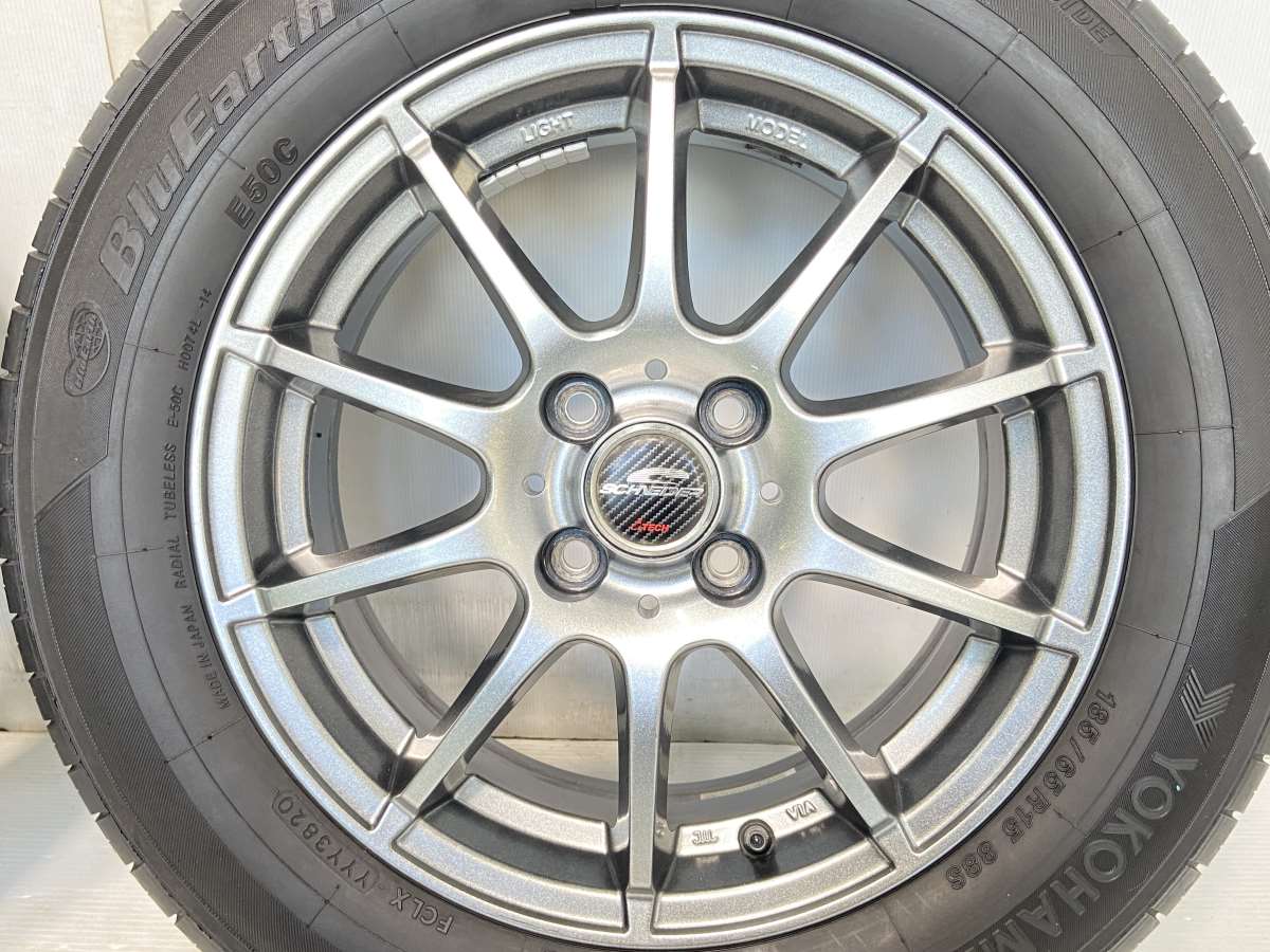 ヨコハマ ブルーアース E50 185/65R15 / シュナイダー 5.5J+45 100-4穴 4本 – タイヤ・ホイールカンパニー