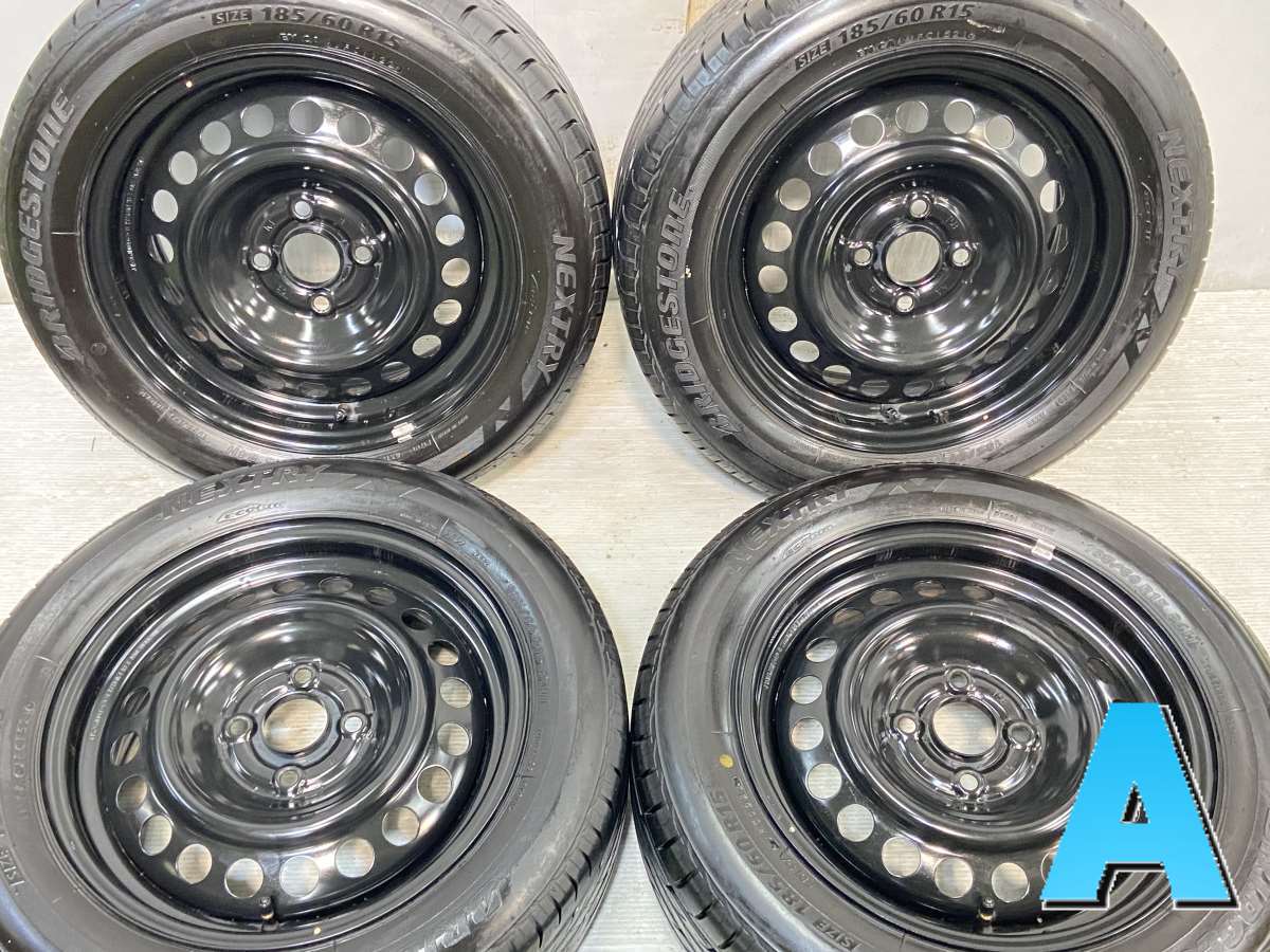 ブリヂストン ネクストリー 185/60R15 /ホンダ純正 T5B K4 6.0J+ 100-4