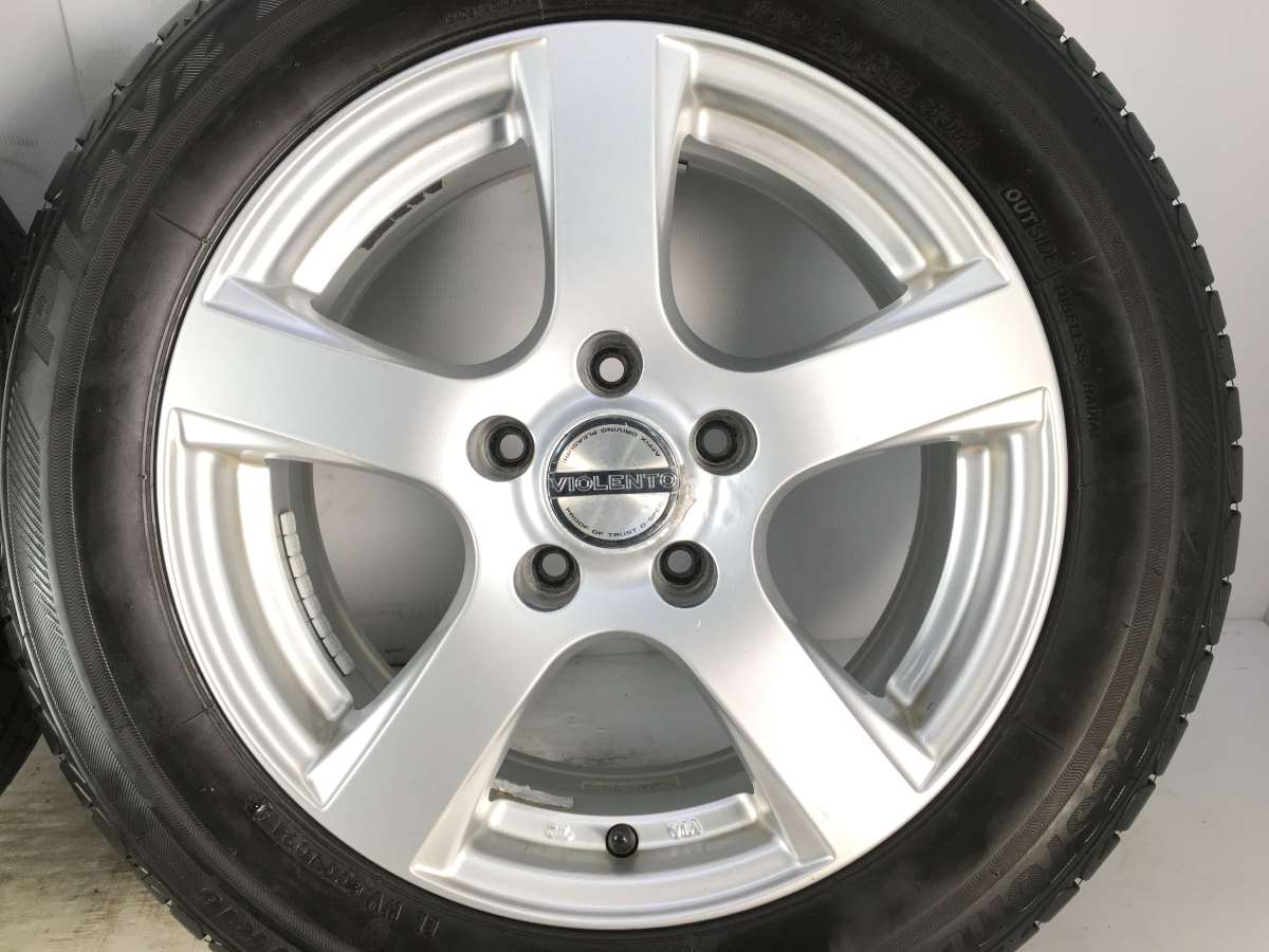 ブリヂストン プレイズ PX-RV 195/60R16 /バイオレント 16x6.5 40 