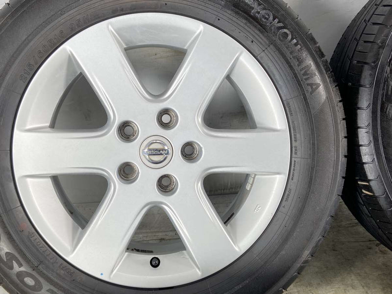 ヨコハマ エコス ES31 215/60R16 /日産純正 6.5J+40 114.3-5穴 4 
