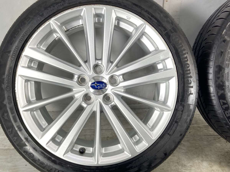215/45 R17 スバル純正アルミ4本セット スタッドレスタイヤ