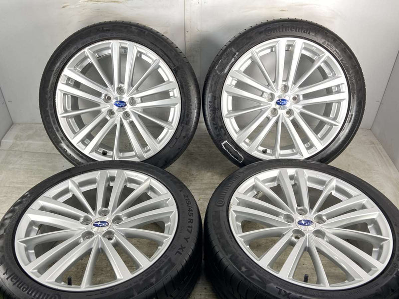215/45 R17 スバル純正アルミ4本セット スタッドレスタイヤ
