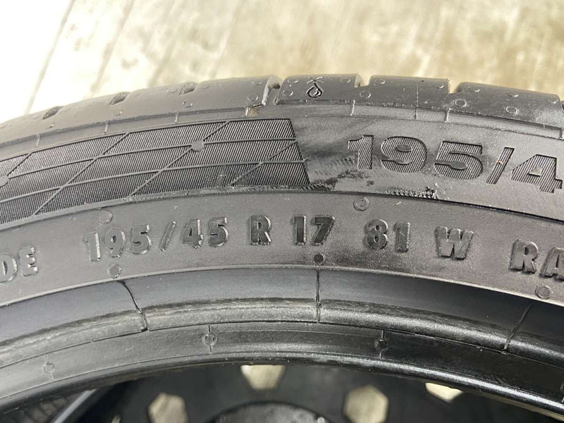 コンチネンタル コンチスポーツコンタクト 5 195/45R17  2本