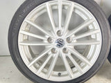 ヨコハマ アドバン FLEVA 195/45R17  /スズキ純正  6.5J+50 114.3-5穴 4本