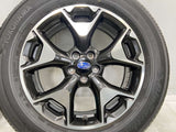 ヨコハマ ブルーアース E70 225/60R17  /スバル純正  7.0J+55 100-5穴 4本