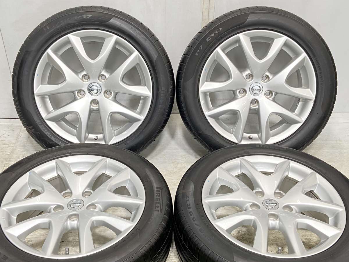 日産純正ホイール215/55R17 ピレリP7EVO