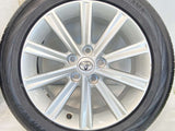 ヨコハマ ブルーアースRV02 215/55R17  /トヨタ純正  7.0J+45 114.3-5穴 4本