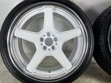 デリンテ/サンダーD7 215/40R18  /WORK エモーションT5R 2P 8.5J+35 100-5穴 4本