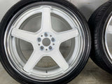 デリンテ/サンダーD7 215/40R18  /WORK エモーションT5R 2P 8.5J+35 100-5穴 4本