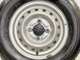 ブリヂストン W300 145R12 6PR /スズキ純正  3.5J+ 100-4穴 4本
