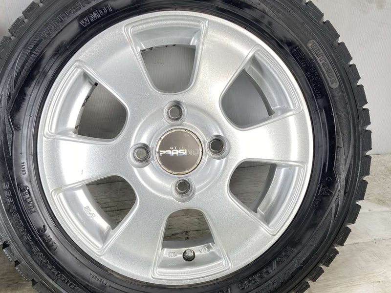 ダンロップ ウィンターマックス WM01 155/65R13  /　 PRASINO 4.0J+42 100-4穴 4本