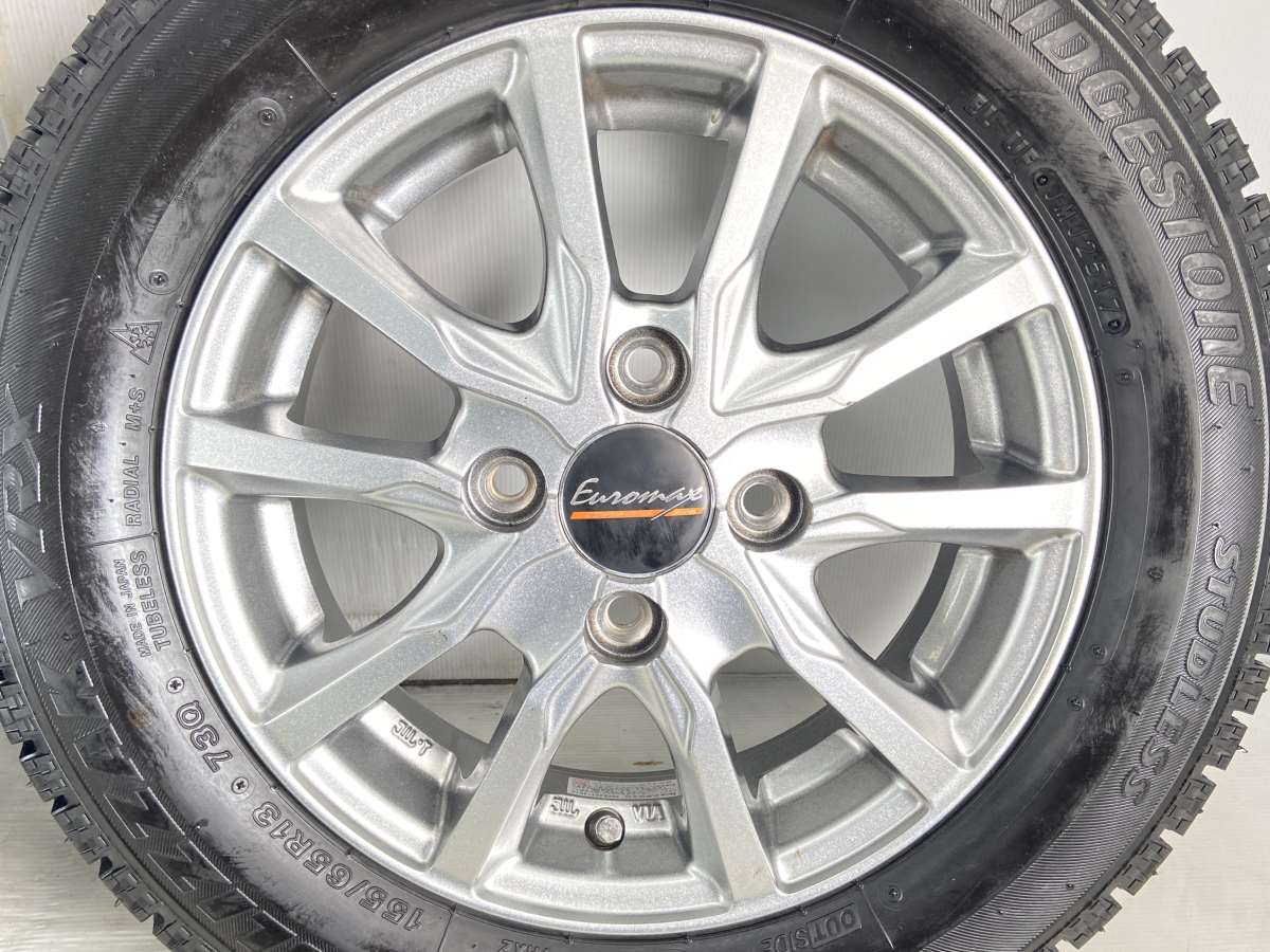 155/65R13ブリザックVRX2超良品 ブリヂストン ブリザック VRX 155/65R13 / エクシーダ 4.0J+43 100-4穴