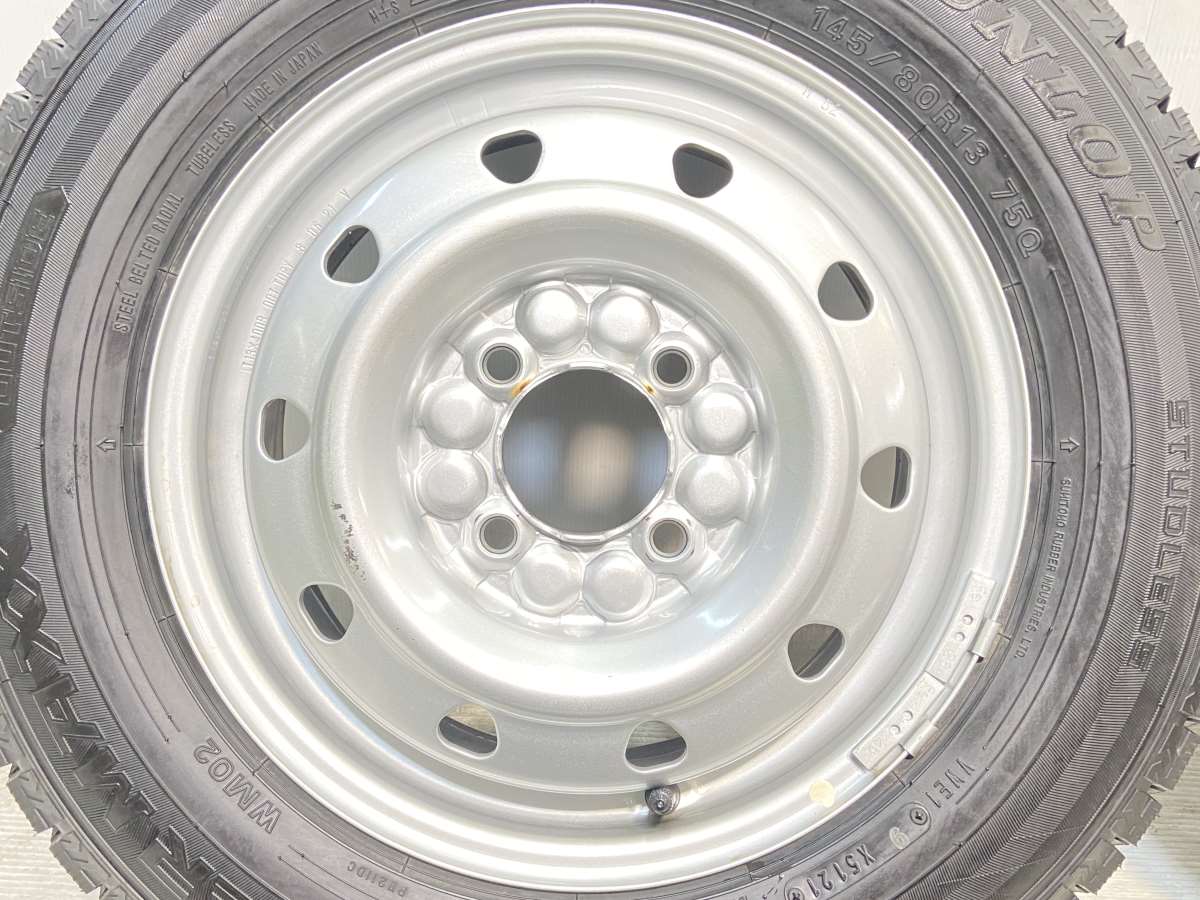 ダンロップ ウィンターマックス WM02 145/80R13 / 4.0J+ 100-4穴 4本