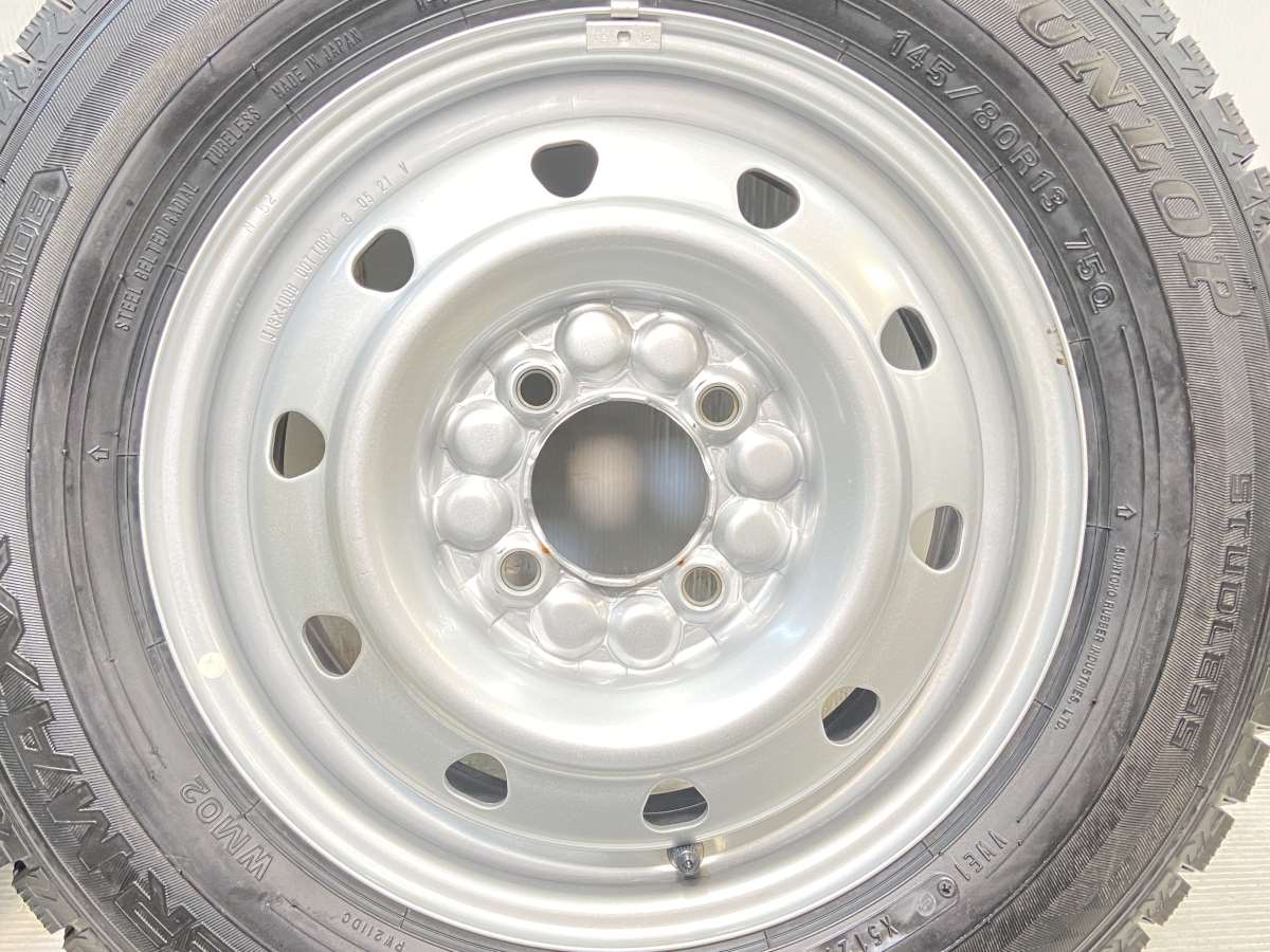 ダンロップ ウィンターマックス WM02 145/80R13 / 4.0J+ 100-4穴 4本