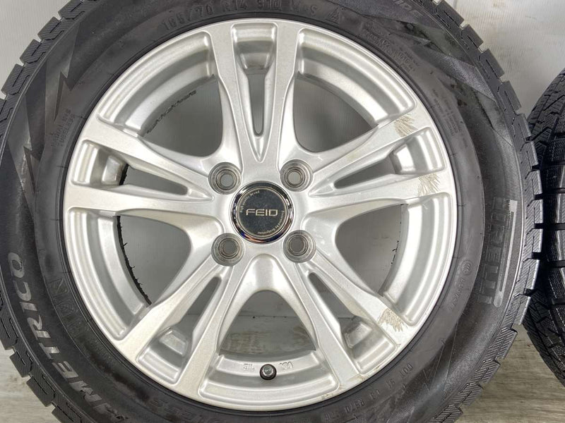 ピレリ アイスアシンメトリコ 165/70R14 /ブリヂストン FEID 14x5.5 45 100-4穴