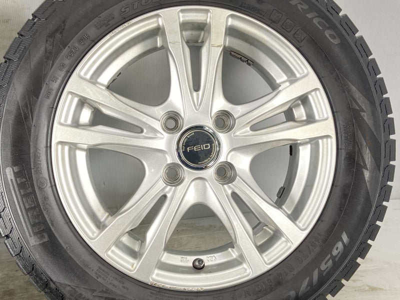 ピレリ アイスアシンメトリコ 165/70R14 /ブリヂストン FEID 14x5.5 45 100-4穴