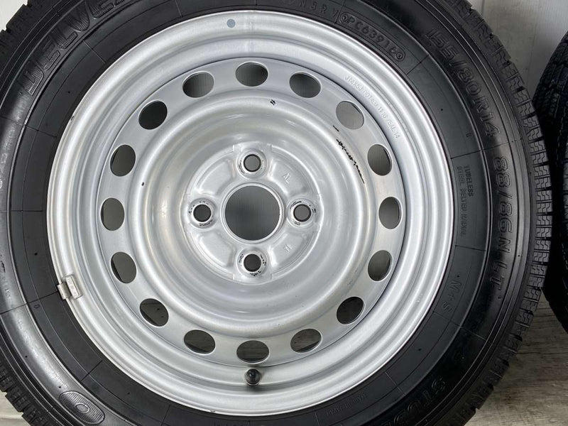 トーヨータイヤ デルベックス M934 155/80R14 88/86N LT /トヨタ純正  5.0J+ 100-4穴 4本