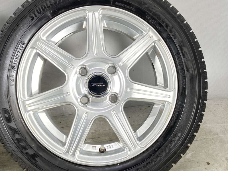 トーヨータイヤ ガリット G5 155/65R14  /　 トップラン 4.5J+45 100-4穴 4本