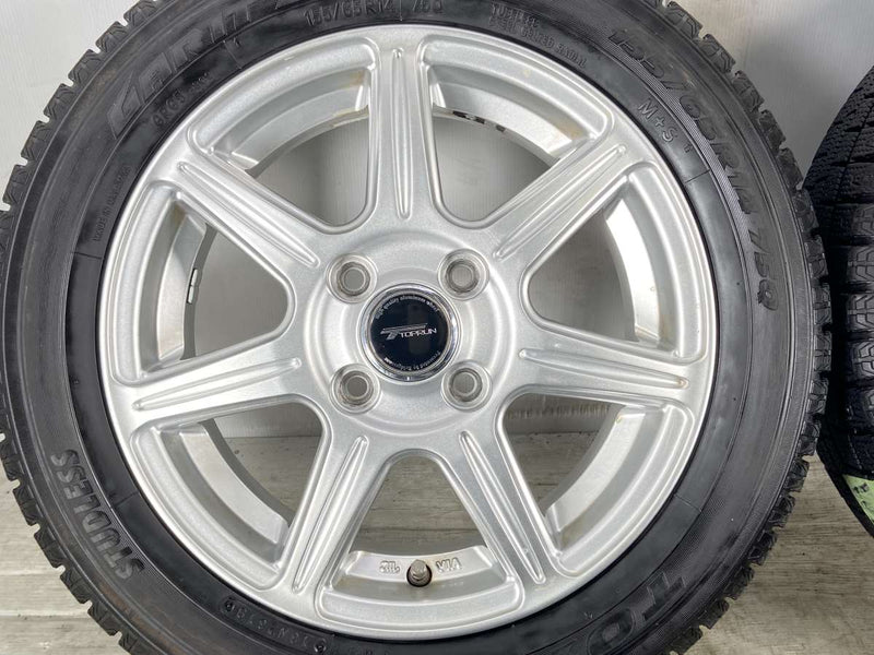 トーヨータイヤ ガリット G5 155/65R14  /　 トップラン 4.5J+45 100-4穴 4本