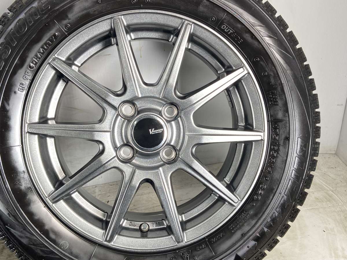WORK PROMISING ホイール 4本 175/65r14 ブリヂストンプレイズ タイヤ付