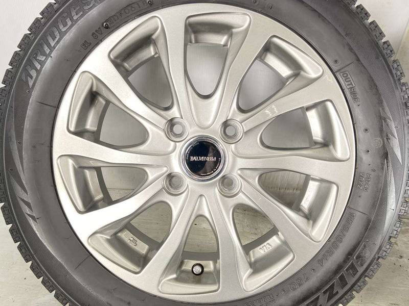 ブリヂストン ブリザック VRX 155/65R14 / BALMINUM 4.5J+45 100-4穴 4 