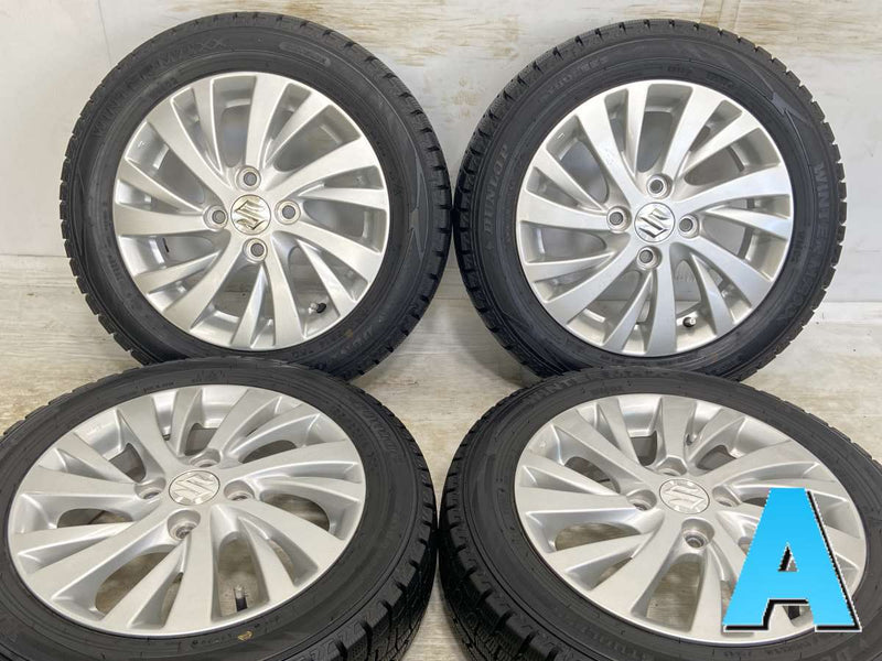 ダンロップ ウィンターマックス WM02 155/65R14 /スズキ純正 4.5J+45 100-4穴 4本 – タイヤ・ホイールカンパニー