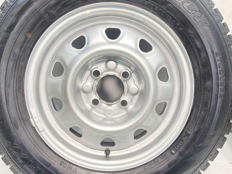 ダンロップ ウィンターマックス WM02 185/70R14  /　  5.0J+ 100-4穴 4本