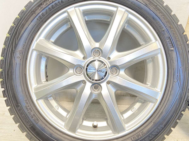 ダンロップ ウィンターマックス WM01 155/65R14 / MACBES MB8 4.5J+45