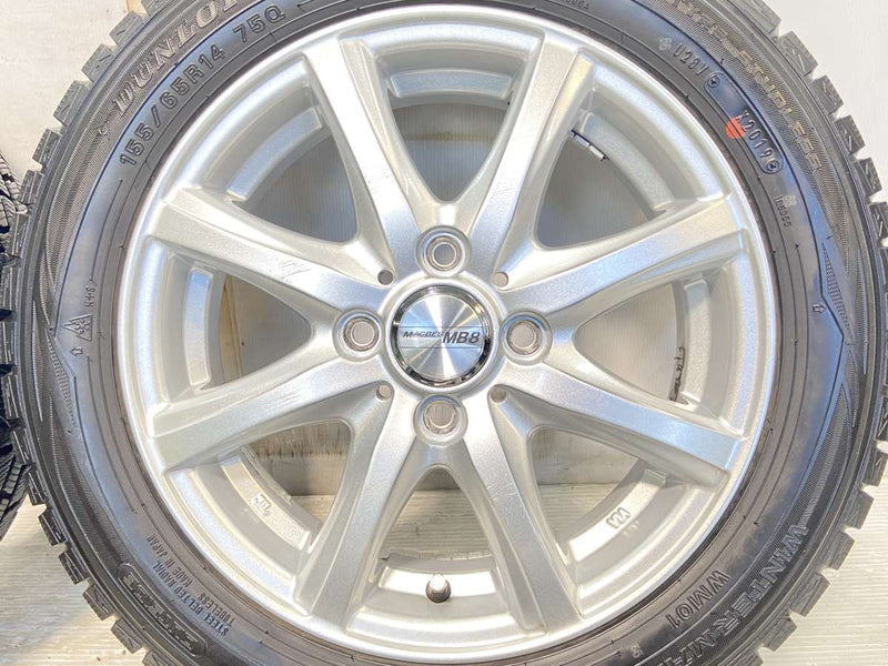 ダンロップ ウィンターマックス WM01 155/65R14 / MACBES MB8 4.5J+45 