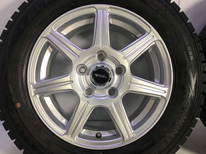 ダンロップ ウィンターマックス WM01 195/65R15 /ブリヂストン トップラン 15x6.0 53 114.3-5穴