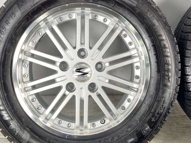 ミシュラン X-ICE XI3 プラス 195/65R15  /　 S－HOLD 6.0J+53 114.3-5穴 4本