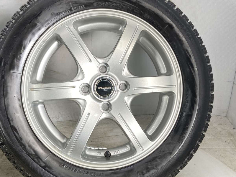 ブリヂストン アイスパートナー2 185/60R15  /　 BALMINUM 5.5J+52 100-4穴 4本