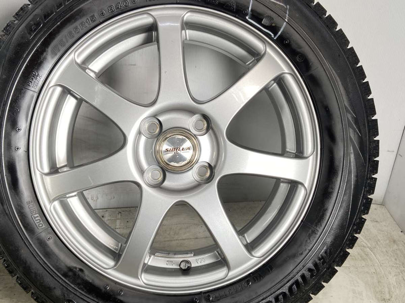 ブリヂストン ブリザック VRX 175/65R15  /　 SIBILLA 5.5J+50 100-4穴 4本