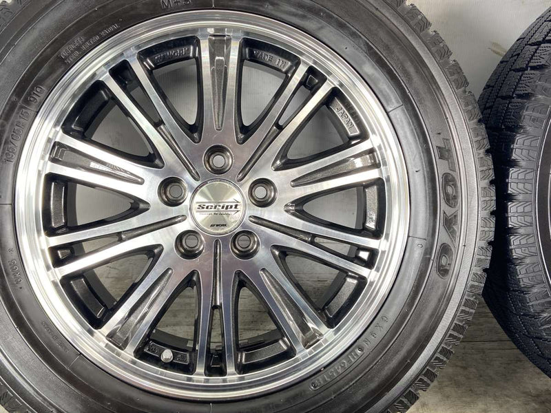 トーヨータイヤ ガリット G5 195/65R15  /WORK Script 6.0J+45 100-5穴 4本