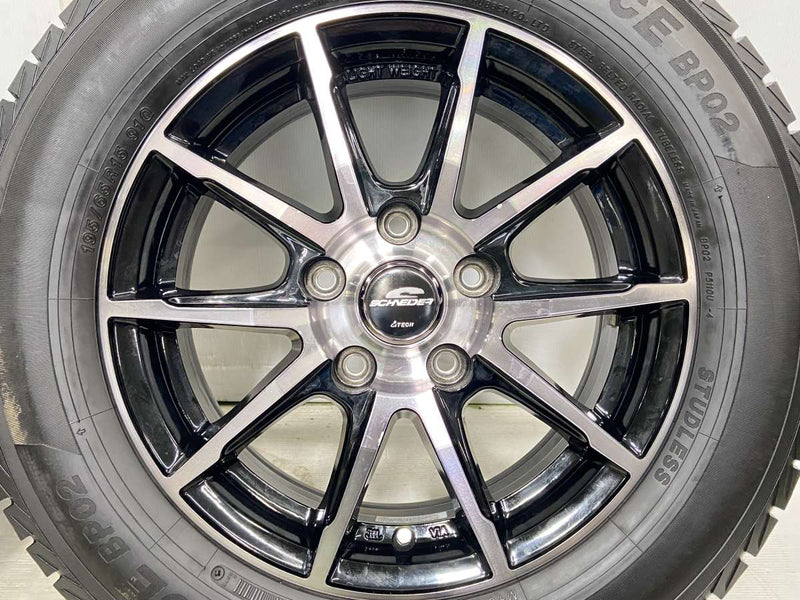 イエローハットプラクティバアイス BP02 195/65R15 / シュナイダー 6.0 ...