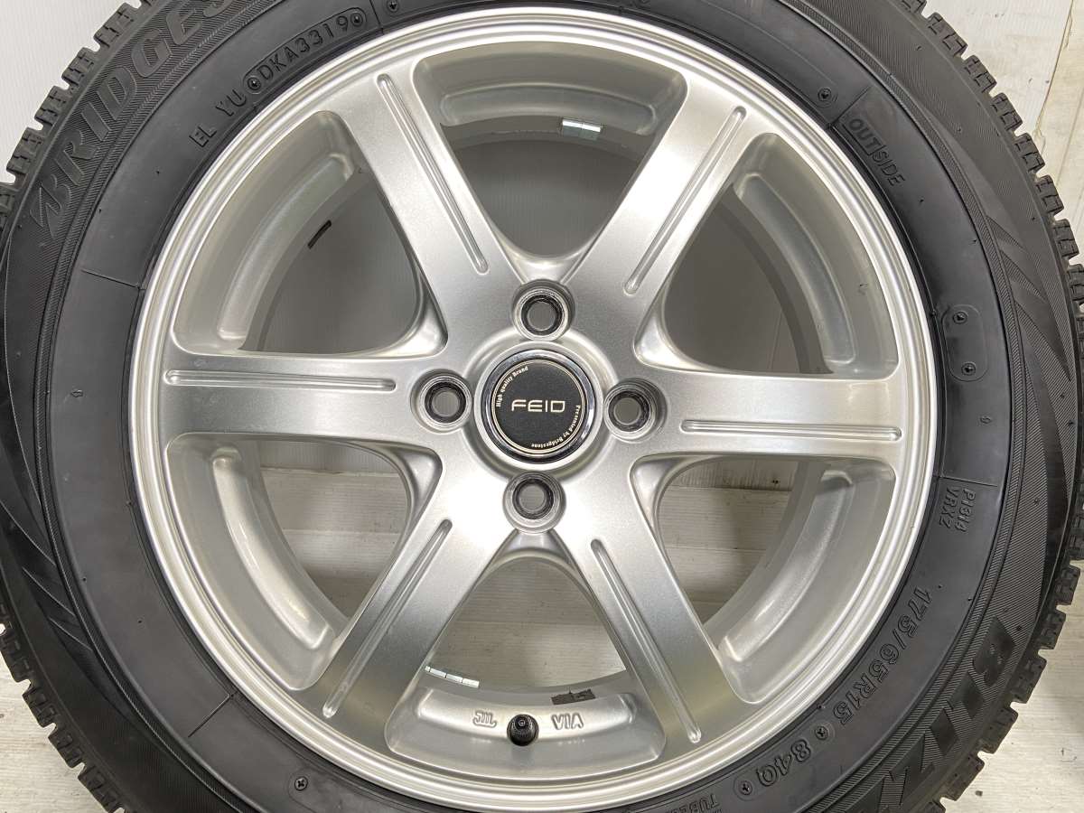 送料込み175/65R15ブリヂストン ブリザックVR2￼アルミホイール4穴4本 ブリヂストン ブリザック VRX 175/65R15 / FEID 5.5J+45 100-4穴 4本
