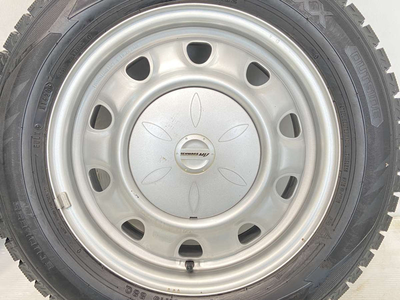 ダンロップ ウィンターマックス WM02 185/65R15  /　 SCHWARZ MV 5.5J+ 100/114.3-4穴 4本