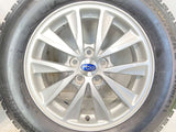 ブリヂストン アイスパートナー2 195/65R15  /スバル純正  6.0J+48 100-5穴 4本