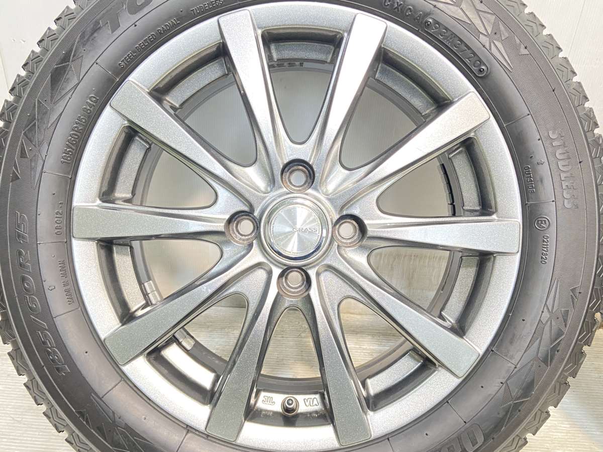 トーヨータイヤ オブザーブGIZ2 185/60R15 / GRASS 5.5J+42 100-4穴 4