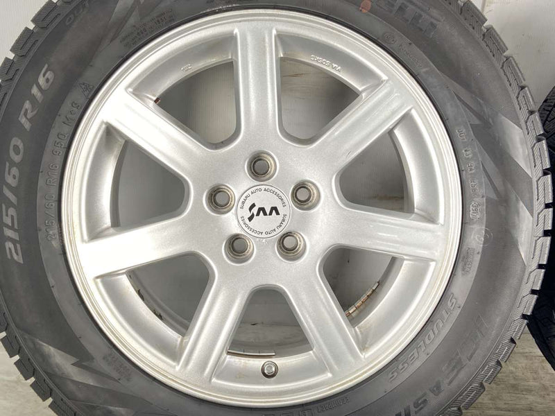 ピレリ アイスアシンメトリコ 215/60R16 /スバル純正 SAA 16x6.5 48 100-5穴