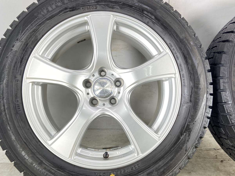 ダンロップ ウィンターマックス WM02 225/55R17  /　 VIOLENTO 7.0J+48 100-5穴 4本