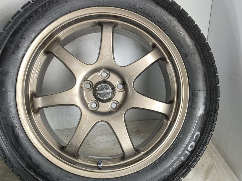 ナンカン CORSAFA 215/55R17  /　 SCHNEDER 7.0J+48 100-5穴 4本